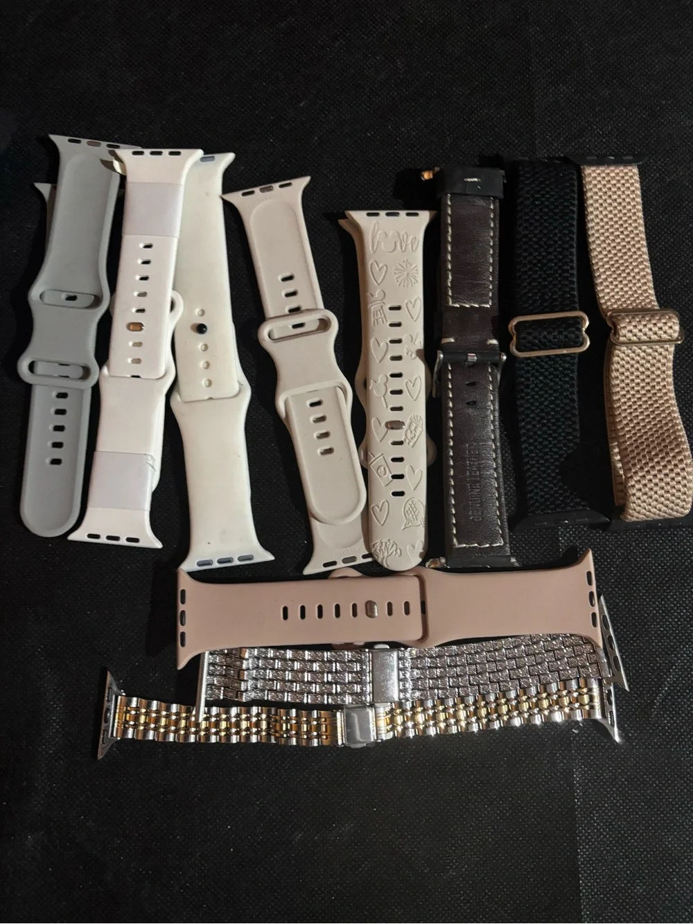 Assorted Apple Watch Bands - Pink & White Options